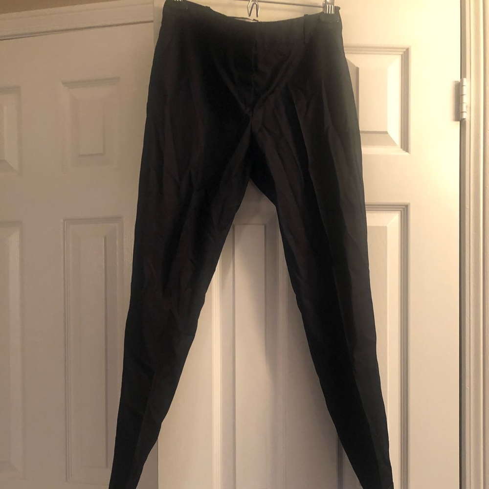 Massimo Dutti Dark Navy Pinstripe Pants